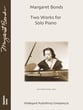 Two Works for Solo Piano piano sheet music cover